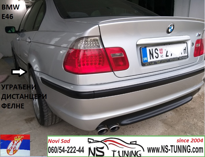 bmw e46 5x120 distancer felni 20mm aluminijumski ugradnja novi sad tuning